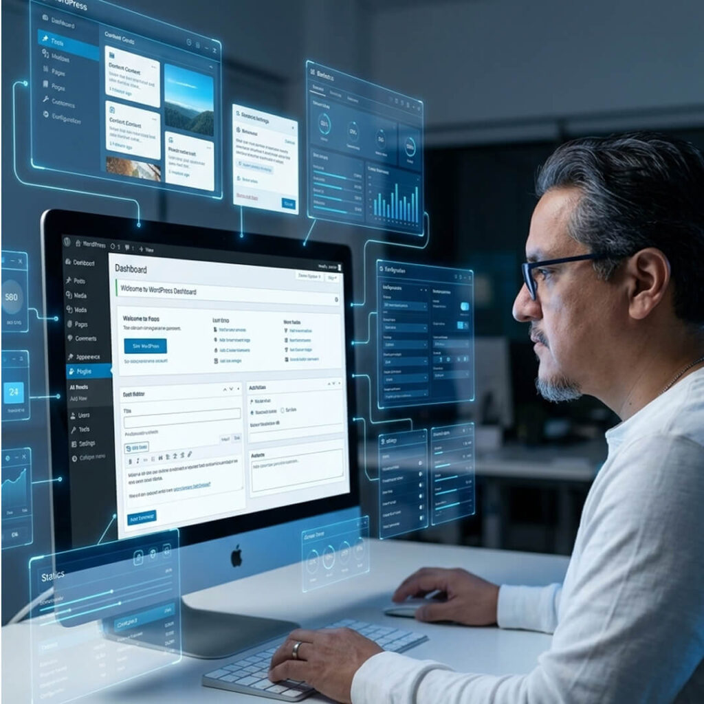 gvirtuales, gestores virtuales, diseño web, wordpress, aulas virtuales, moodle, lms, tiendas online, woocommerce, guillermo reyes, mision