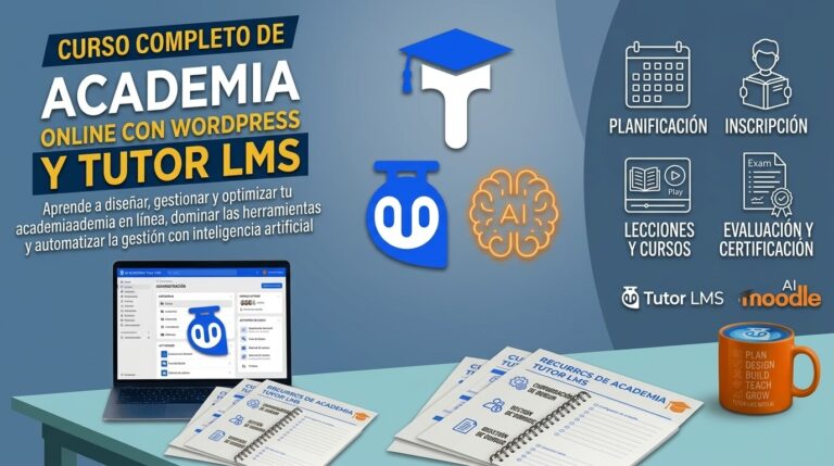 Crea tu Academia Virtual con WordPress y Tutor LMS